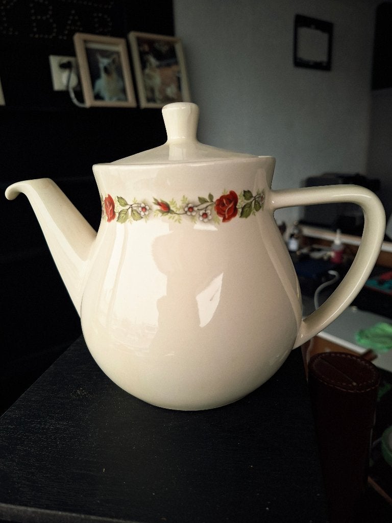 Vintage Douwe Egberts theepot, Antiek en Kunst, Ophalen of Verzenden
