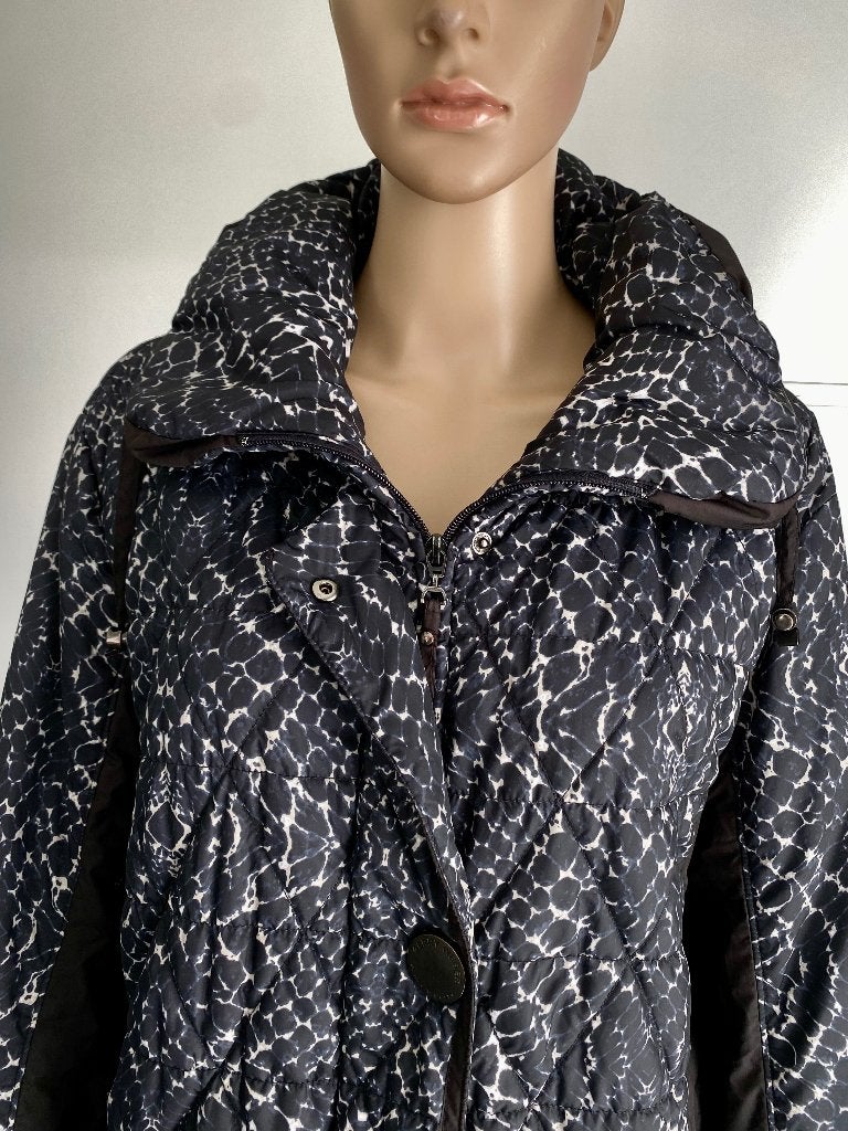 K344 Gerry Weber 46=XL jas winterjas zwart jack gewatteerd, Zwart, Maat 46/48 (XL) of groter, Ophalen of Verzenden, Zo goed als nieuw