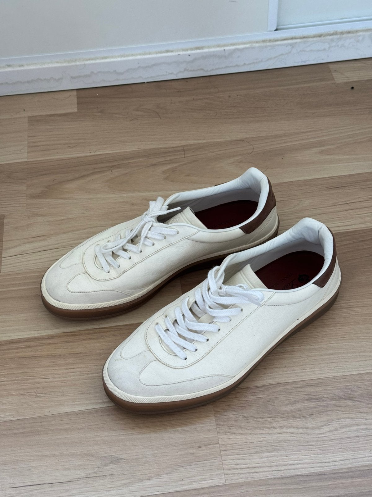 Loro Piana Tennis Walk Sneakers, Kleding | Heren, Ophalen of Verzenden, Zo goed als nieuw, Wit, Sneakers of Gympen