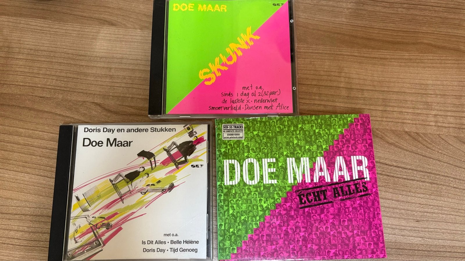 Doe Maar CD's: Skunk, Doris Day en Echt Alles, Cd's en Dvd's, Gebruikt, Pop, Ophalen of Verzenden, Inclusief doosje