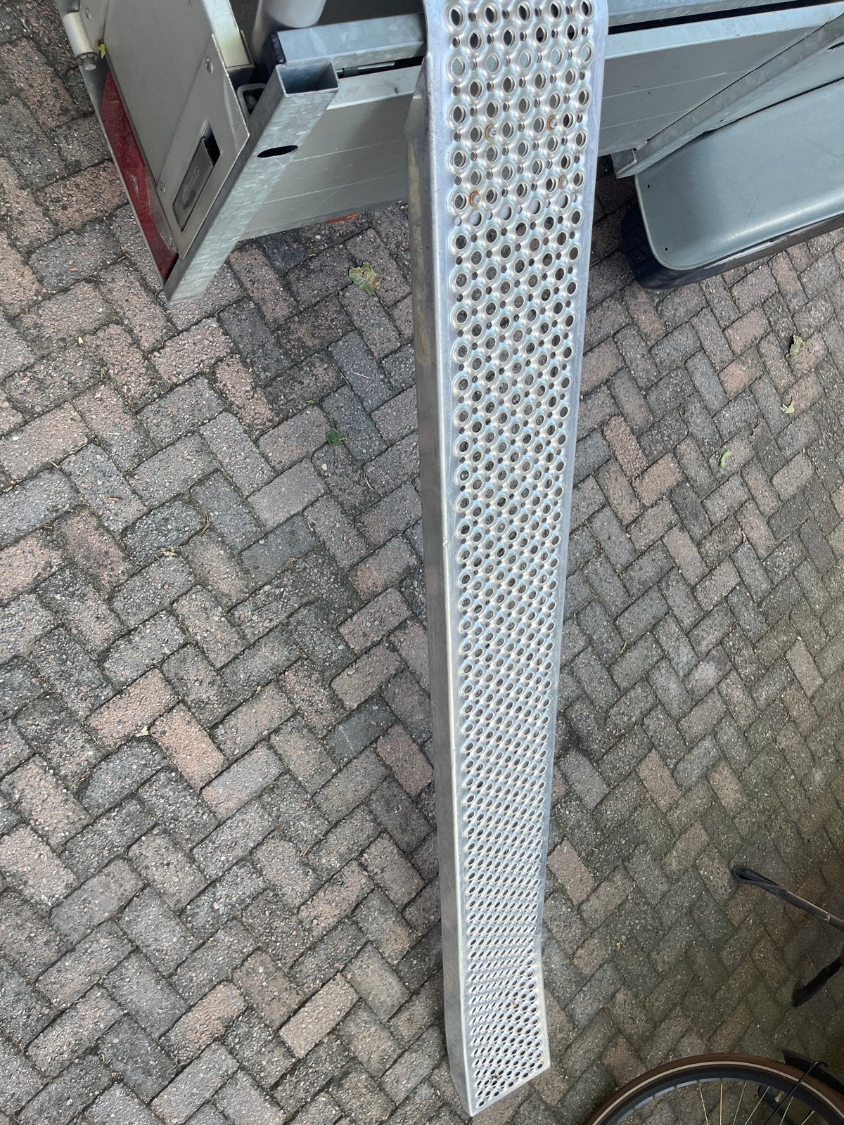Aluminium oprijplaat met lichte knik, Auto diversen, Aanhangwagen-onderdelen, Gebruikt, Ophalen