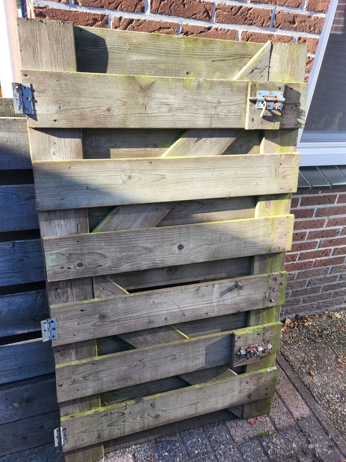 schutting deur, Tuin en Terras, Ophalen, Hout, Minder dan 3 meter, 1 tot 2 meter