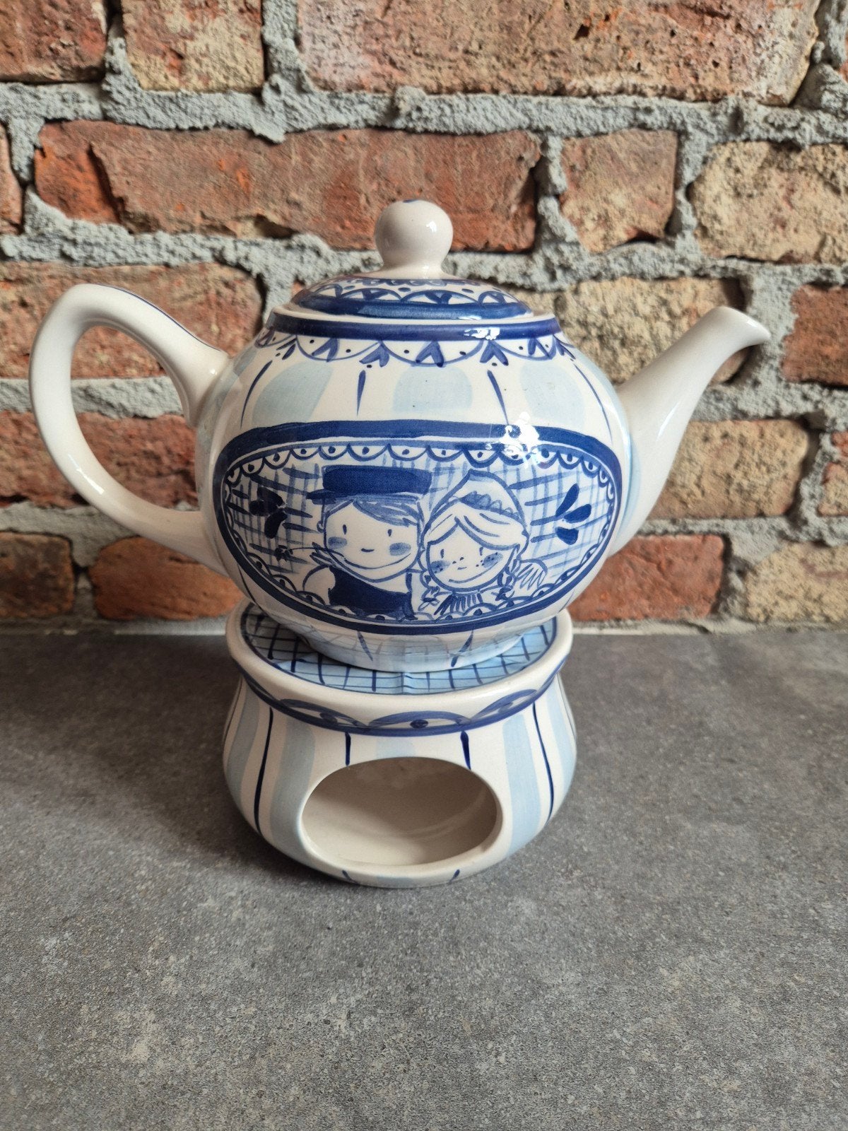 Blond Amsterdam Delfts Blond theepot, Ophalen, Overige typen, Zo goed als nieuw, Aardewerk