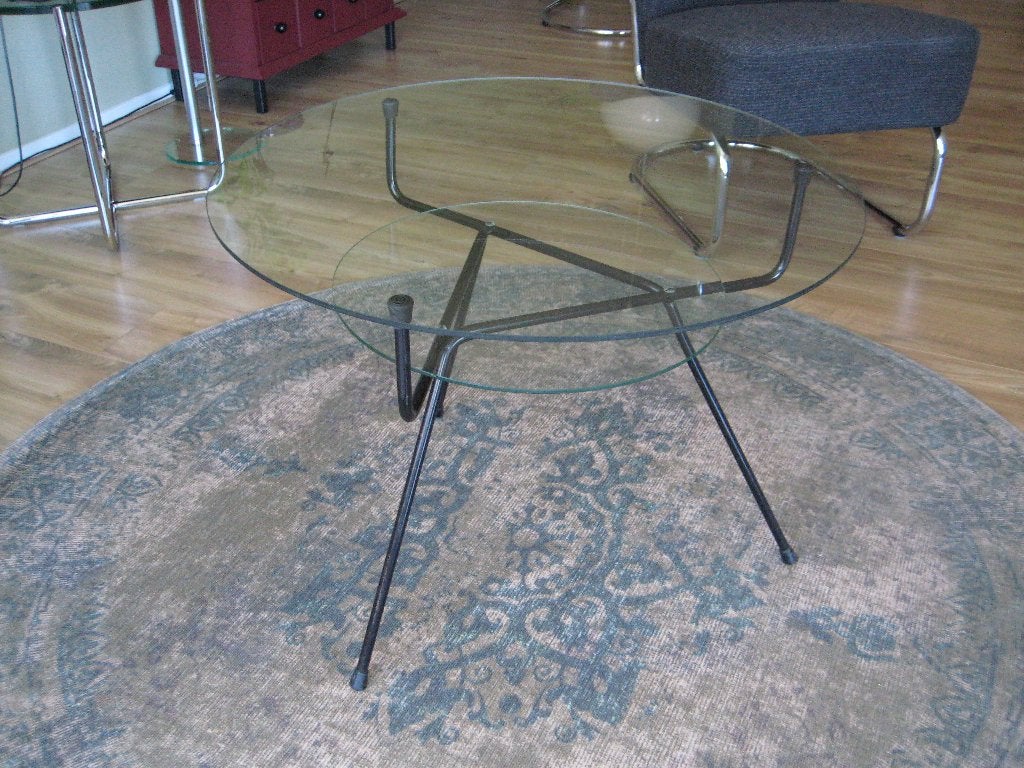 GISPEN salontafel model 509 (voor KEMBO), Huis en Inrichting, Ophalen, Gispen design, vintage, jaren 50., 100 tot 150 cm, Rond