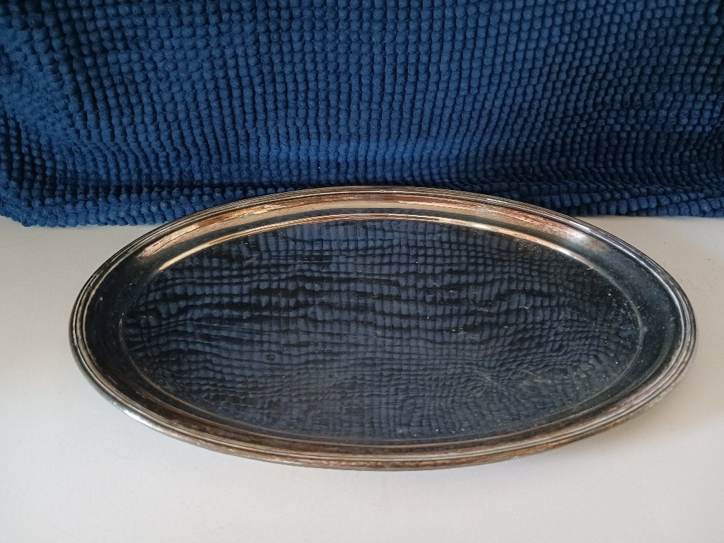 verzilverde serveerschaal, Ophalen, Overige materialen, Overige stijlen, Schaal of Schalen