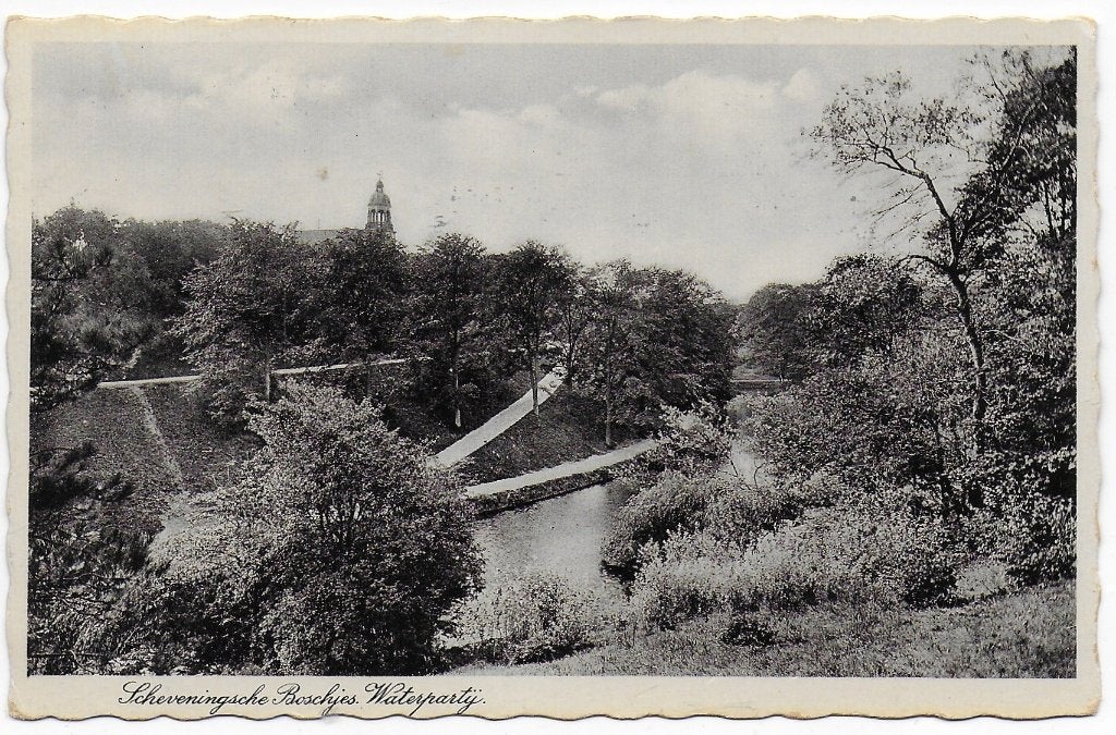 Scheveningse Bosjes - Oude gelopen ansichtkaart B5348, Ophalen of Verzenden, 1960 tot 1980, Gelopen