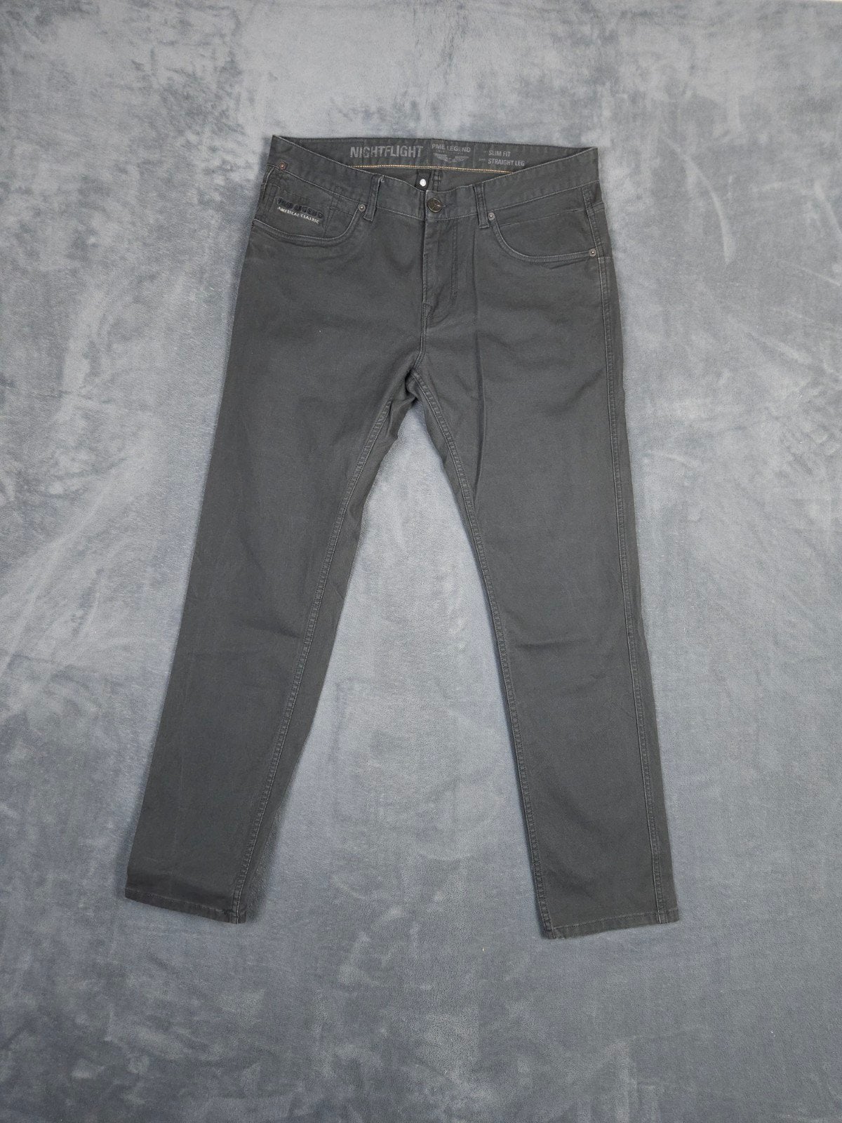 Pme Legend Broek Nightflight W35 L32 Slim Fit Grijs Pall Mal, ., Ophalen of Verzenden, Zo goed als nieuw, PME Legend