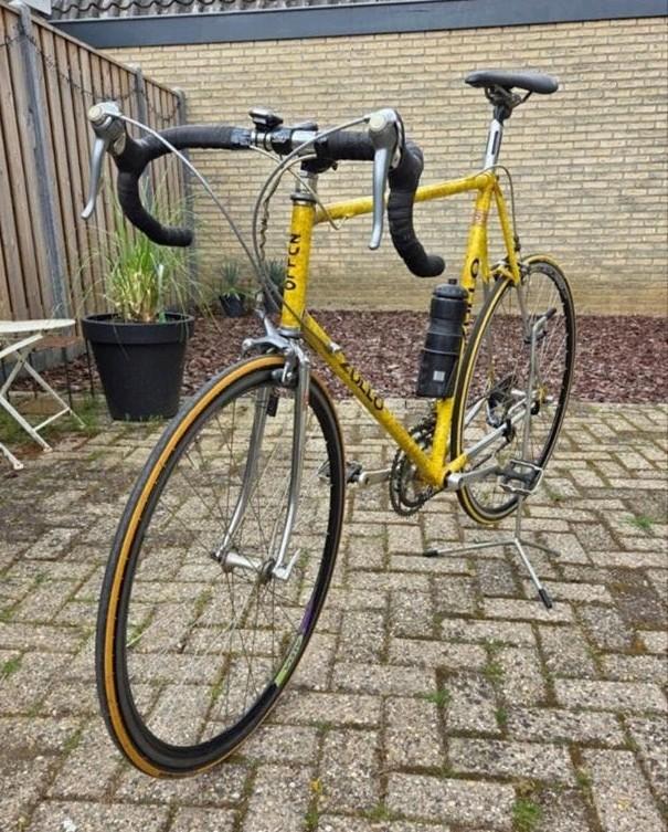 Zullo Wielrenfiets - Goed onderhouden, Geel, Fietsen en Brommers, Fietsen | Racefietsen, Gebruikt, 10 tot 15 versnellingen, Velgrem