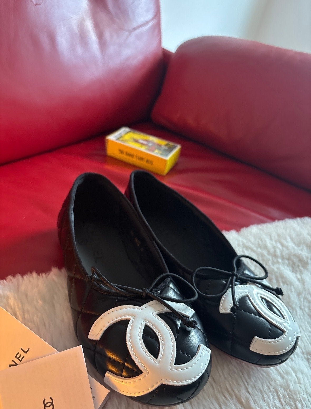 Chanel Cambon XL CC ballerina’s., Kleding | Dames, Ophalen of Verzenden, Zo goed als nieuw, Zwart, Ballerina's