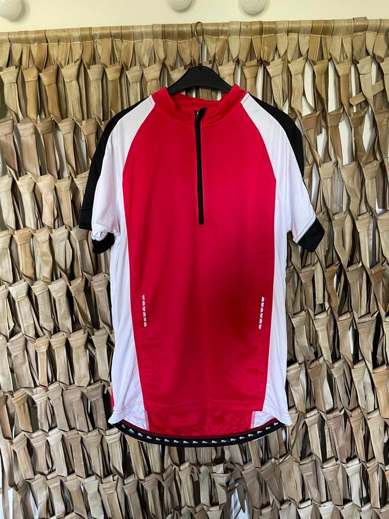 Crivit Bike Gear Fiets Shirt Rood Wit Zwart Maat L, Fietsen en Brommers, Fietsaccessoires | Fietskleding, Heren, Ophalen of Verzenden