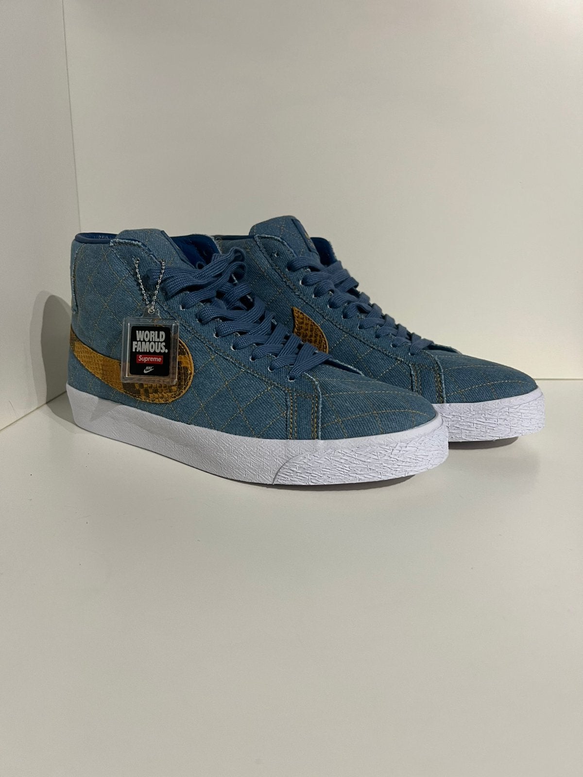 Nike SB Blazer Mid Supreme Denim, Blauw, ., Nieuw, Ophalen of Verzenden