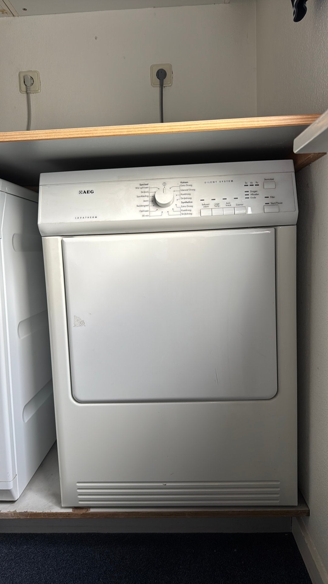 AEG Lavatherm T65170AV Luchtafvoerdroger met slang, Witgoed en Apparatuur, Ophalen, 6 tot 8 kg, Gebruikt, Luchtafvoer