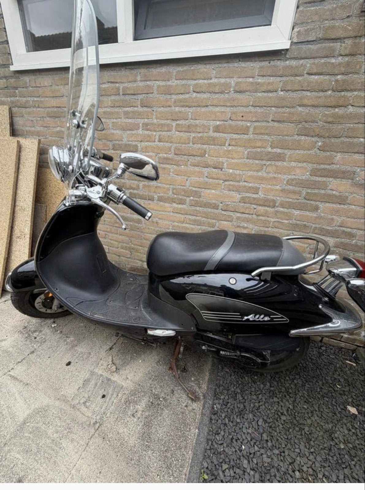 SYM Allo Scooter - Zwart, Zo goed als nieuw, Fietsen en Brommers, Scooters | SYM, Ophalen, Zo goed als nieuw, Benzine, Allo