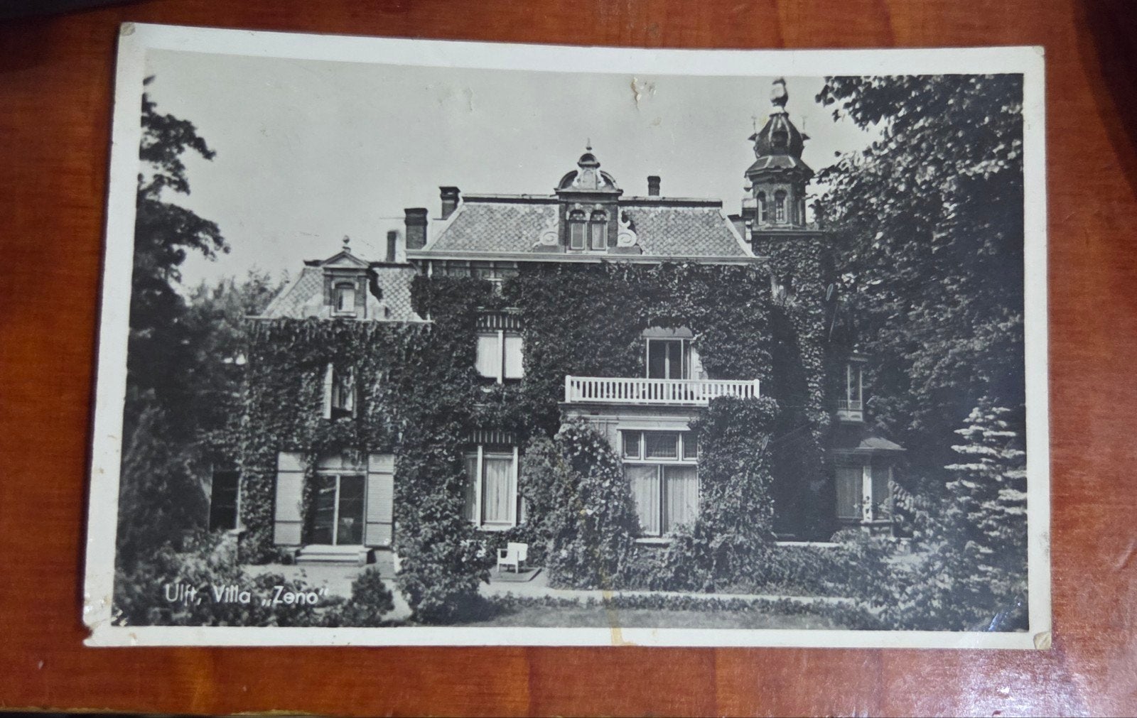 Oude ansichtkaart Villa 'Zeno' met postzegel en stempel, Ophalen of Verzenden