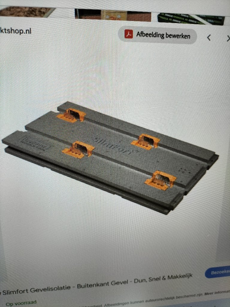 Slimfort gevelisolatie, Doe-het-zelf en Verbouw, Ophalen, Overige materialen, 12 cm of meer, Nieuw