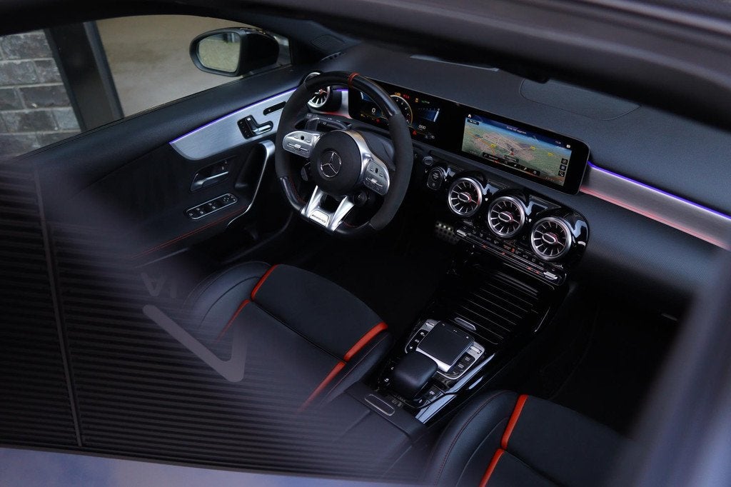 Mercedes-Benz A-klasse AMG 45 S 4MATIC+| Pano| Aero| Schaals, Auto's, Automaat, Gebruikt, 4 cilinders, 1535 kg