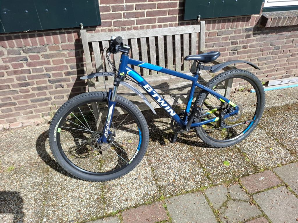 B'Twin rockrider 520 MTB, 27,5 inch, maat M, nette fiets, Ophalen, 26 inch of meer, Versnellingen