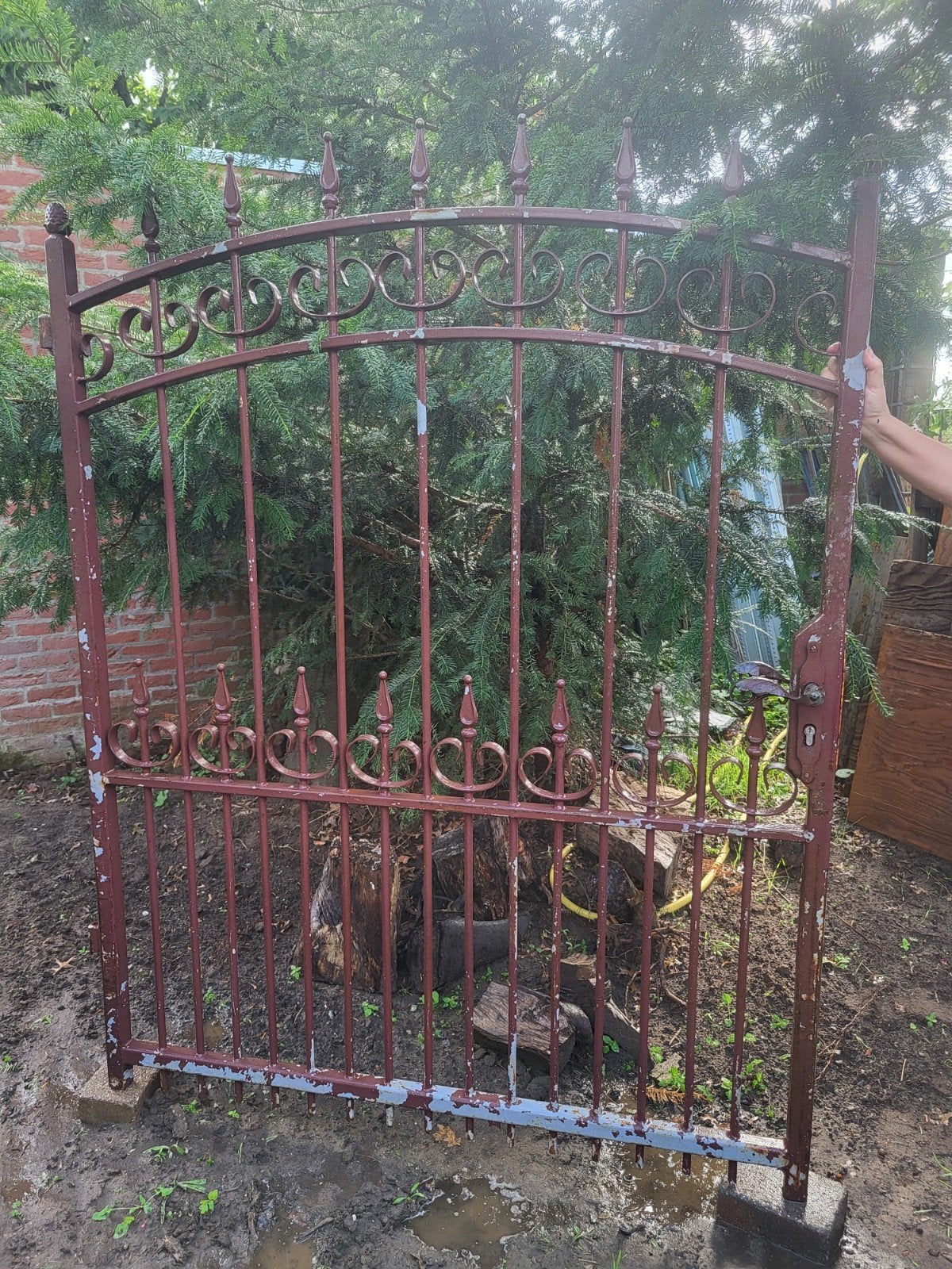 tuinpoort 154 breed 192 hoog, Ophalen, IJzer