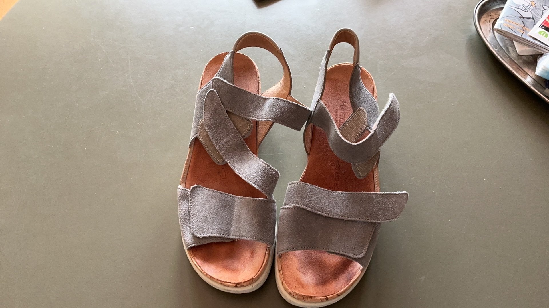 Sandalen Hartjes, Blauw, Zo goed als nieuw, Sandalen of Muiltjes, Ophalen of Verzenden