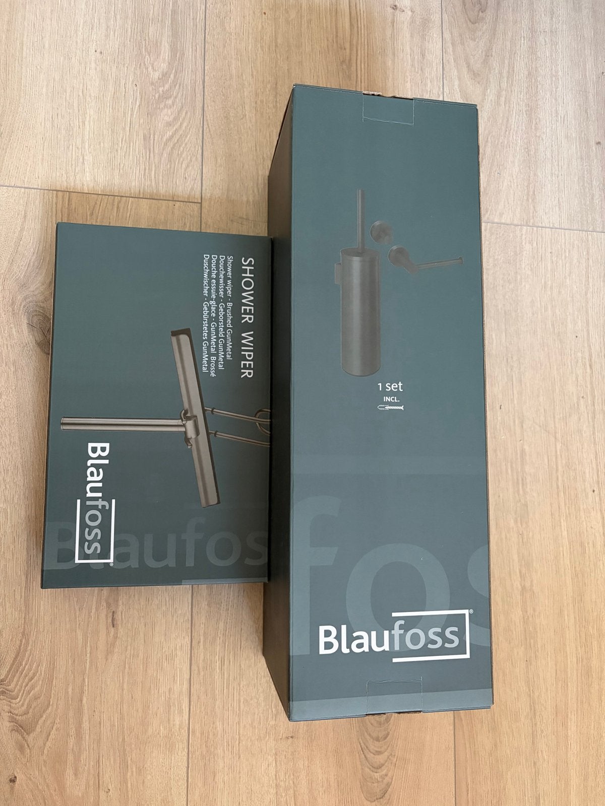 Blaufoss Harmony wc-accessoireset en douchewisser, Nieuw, Ophalen, Toilet-accessoire, Overige merken