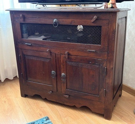 Tv-meubel van hout, Huis en Inrichting, Kasten | Televisiemeubels, Ophalen, Gebruikt, 50 tot 100 cm, Minder dan 100 cm