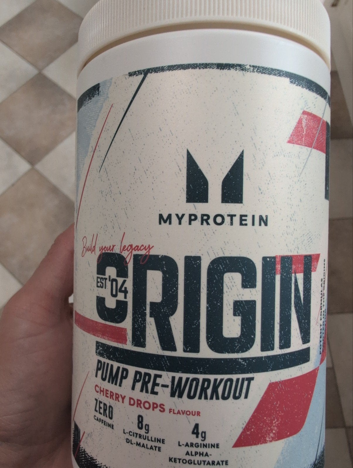 Myprotein Origin Pump Pre-Workout (caffeine free), Ophalen of Verzenden, Nieuw, Poeder of Drank