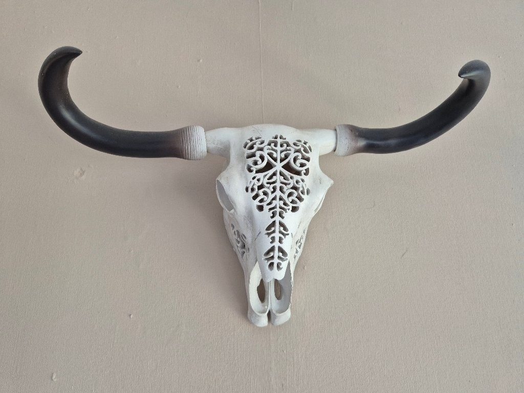 Stierenkop wanddecoratie, Ophalen, 30 cm, Wandhanger, Zo goed als nieuw
