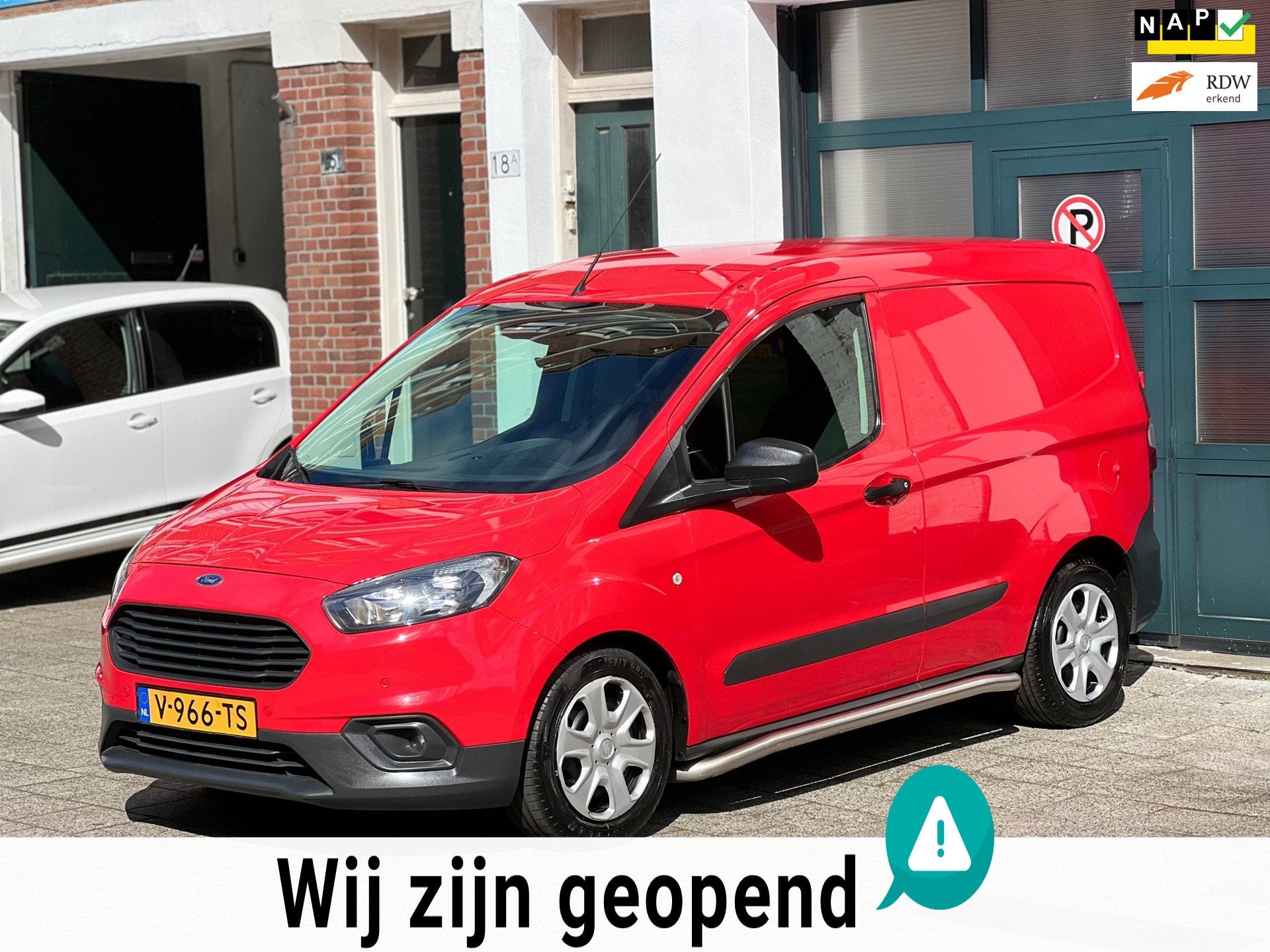 Ford Transit Courier 1.5 TDCI Trend-airco-elek ramen-btw aut, Voorwielaandrijving, Elektrische ramen, Gebruikt, Euro 6