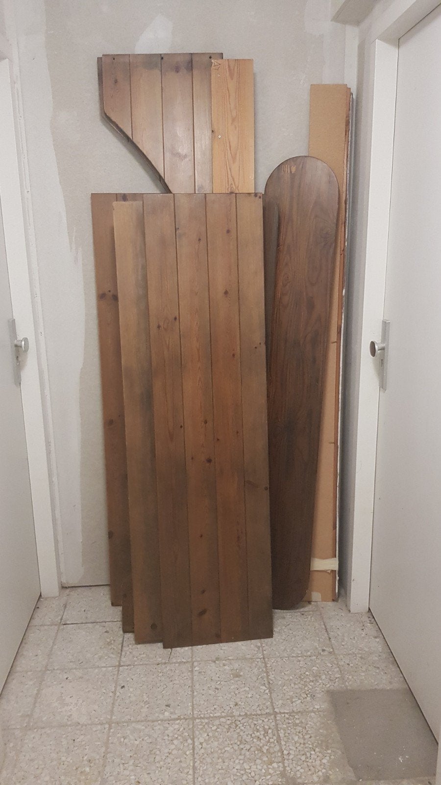 houten twijfelaar met electrisch verstelbare lattenbodem, Ophalen