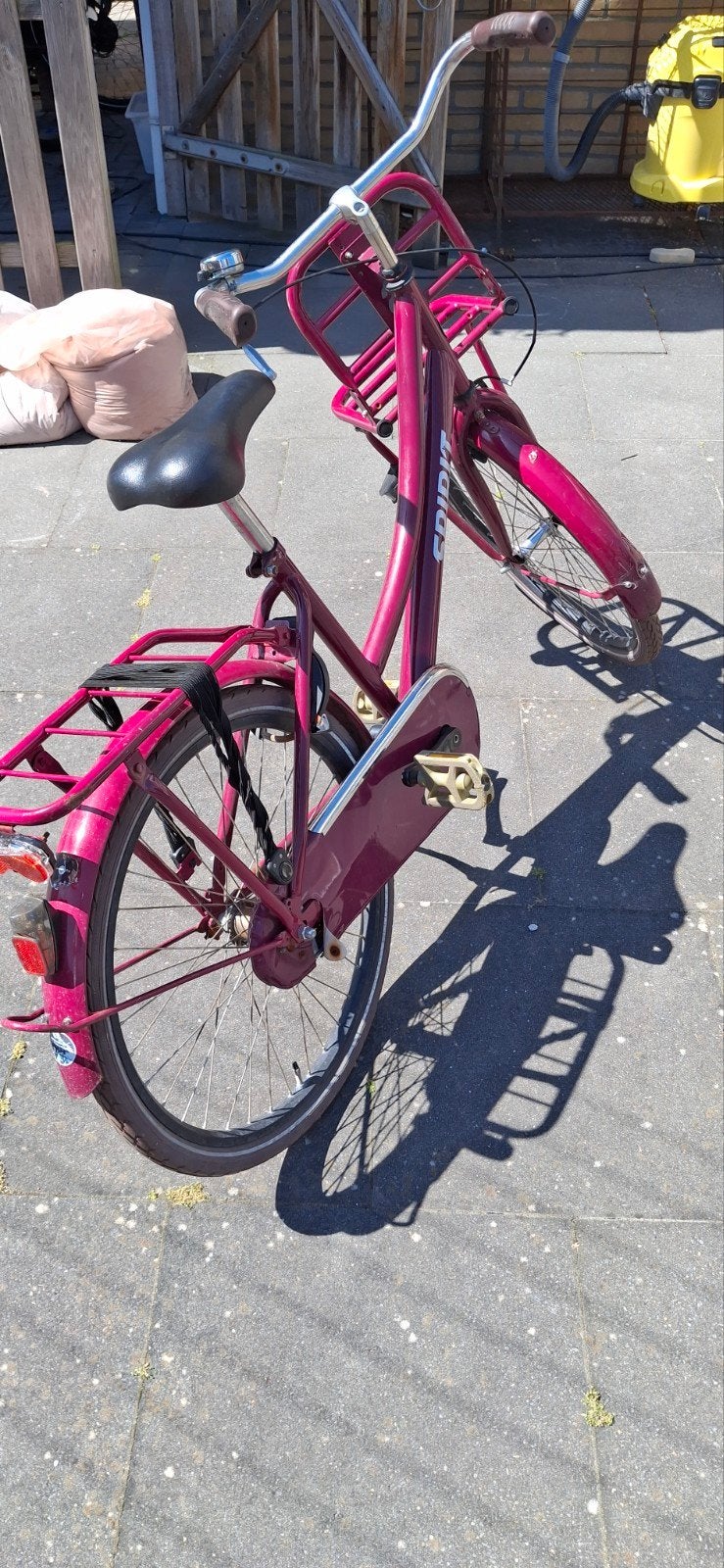 Spirit Meisjesfiets 24 inch - Roze/Paars, Overige merken, Terugtraprem, Gebruikt, Ophalen of Verzenden
