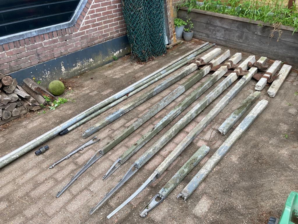 Heras Zeusch hekwerk / ca. 18 meter, Tuin en Terras, Ophalen, Gebruikt, IJzer, Gaashekwerk