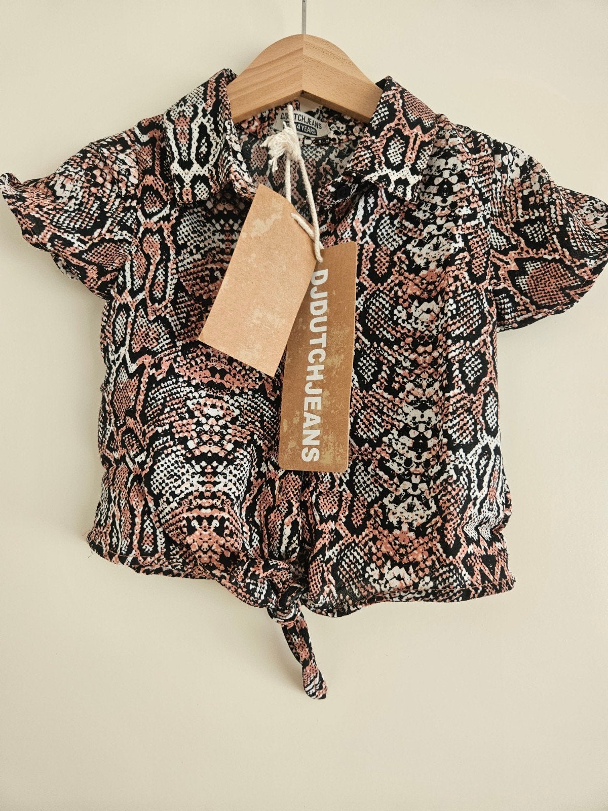 DJDutchjeans blouse met print maat 104, Kinderen en Baby's, Kinderkleding | Maat 104, DJDutchjeans, Meisje, Overhemd of Blouse