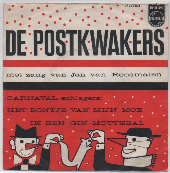 Jan van Roosmalen- De Postkwakers- Carnaval Schlagers, Verzenden, 7 inch, Levenslied of Smartlap, Fotohoes