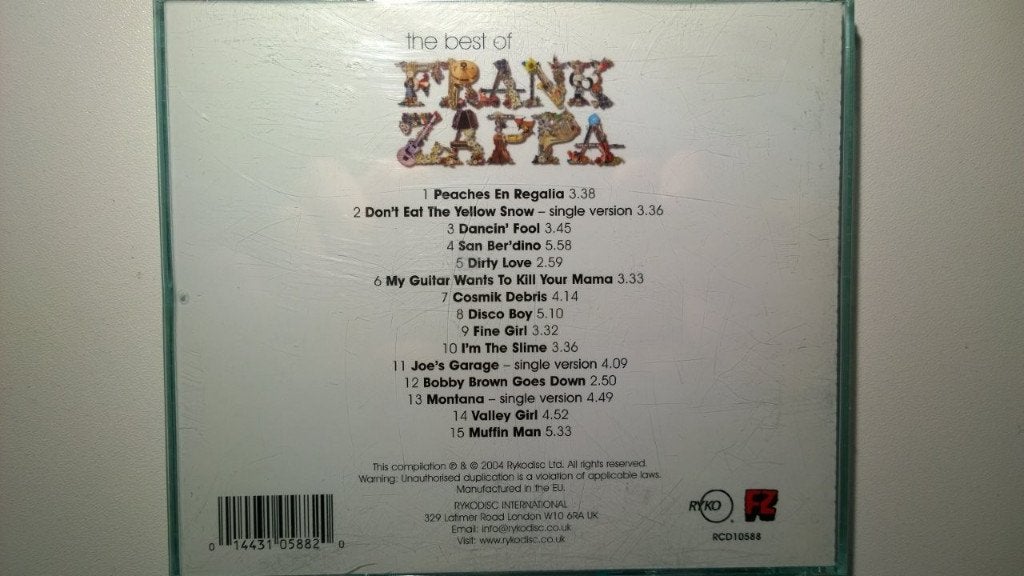 Frank Zappa - The Best Of Frank Zappa, Ophalen of Verzenden, Zo goed als nieuw, Poprock, Album