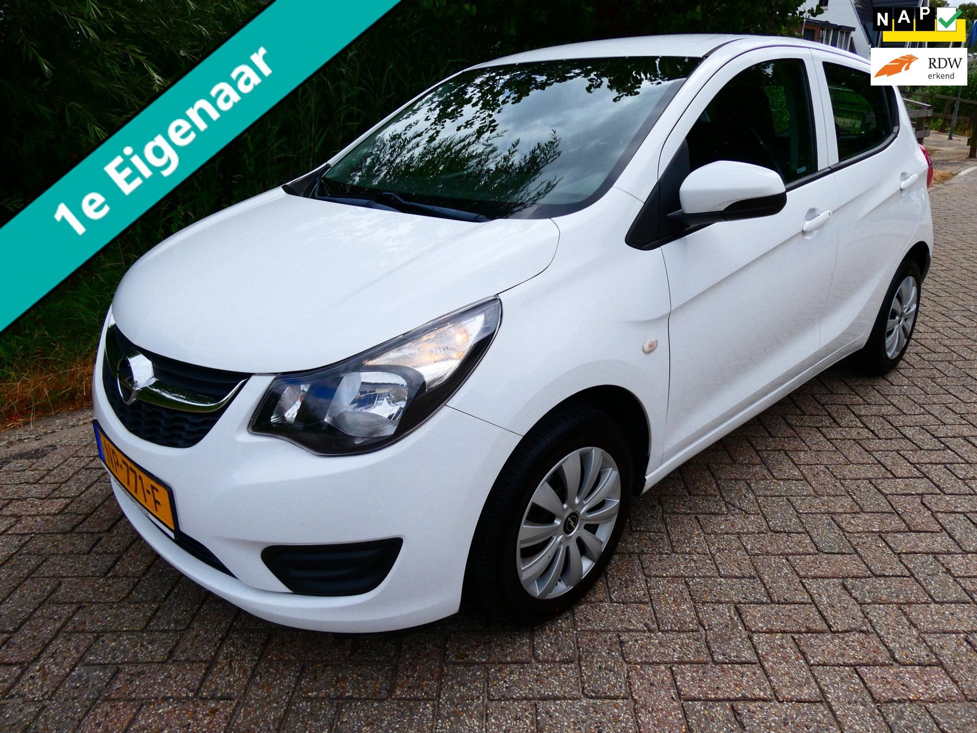 Opel KARL 1.0i 1e eigenaar Airco Cruise Hoge instap Historie, Auto's, Voorwielaandrijving, 839 kg, Stof, Gebruikt