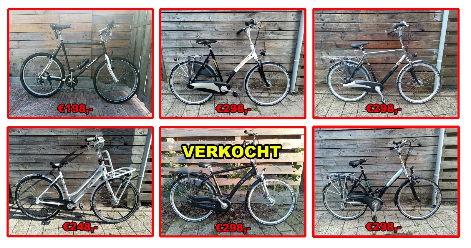 Diverse fietsen: stadsfietsen, mountainbikes en meer, Ophalen, Gebruikt, Diverse merken