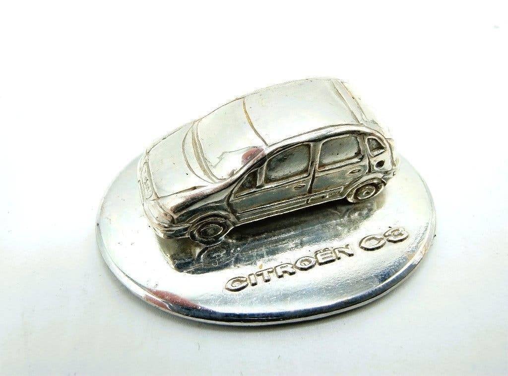 Zilveren miniatuur, Citroën C3, Verzenden, Zo goed als nieuw, Auto's