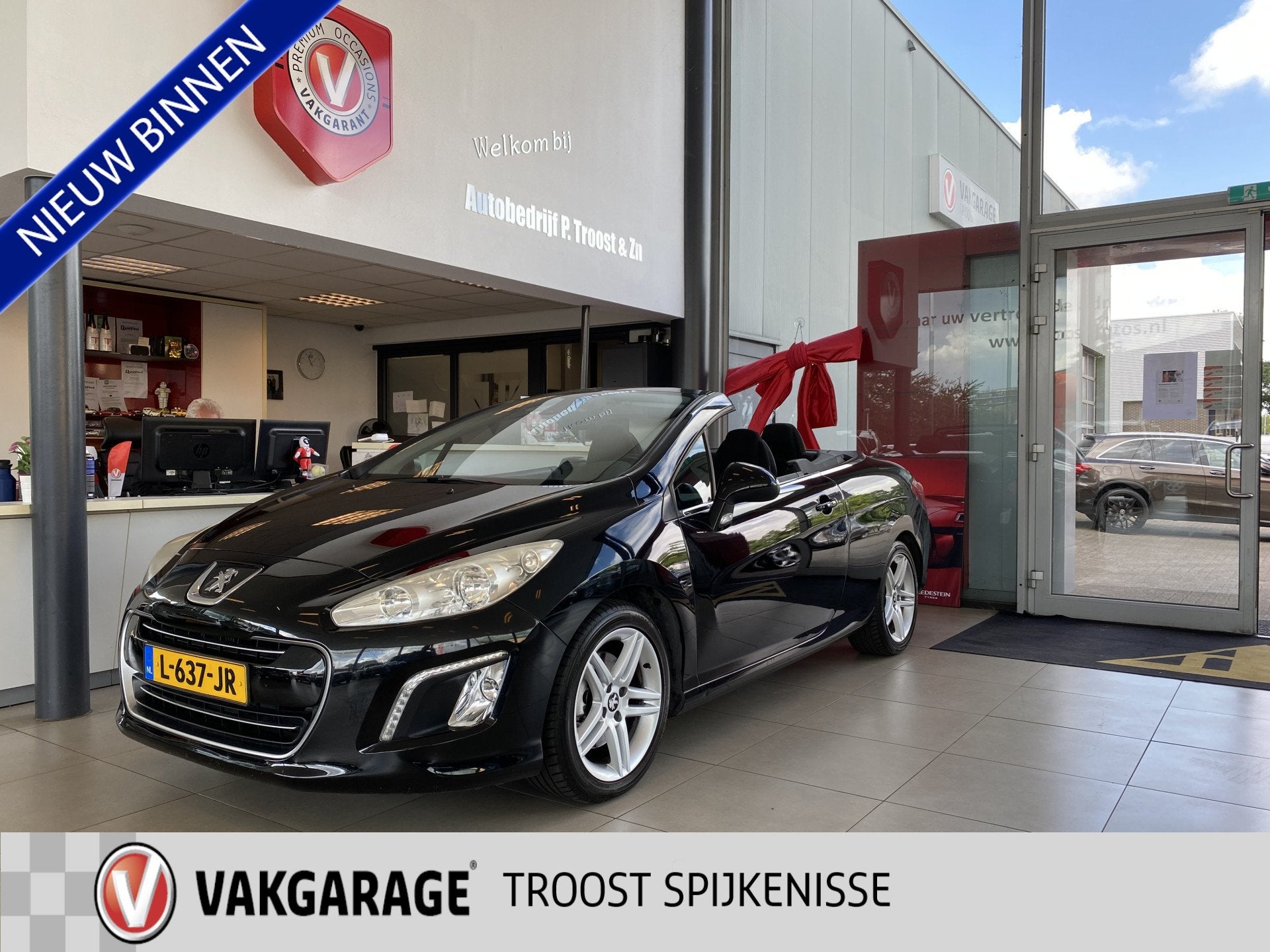 Peugeot 308 CC 1.6 THP Sport Pack,Climate&Cruisecontrol,Elek, Auto's, Voorwielaandrijving, Gebruikt, Zwart, 4 stoelen