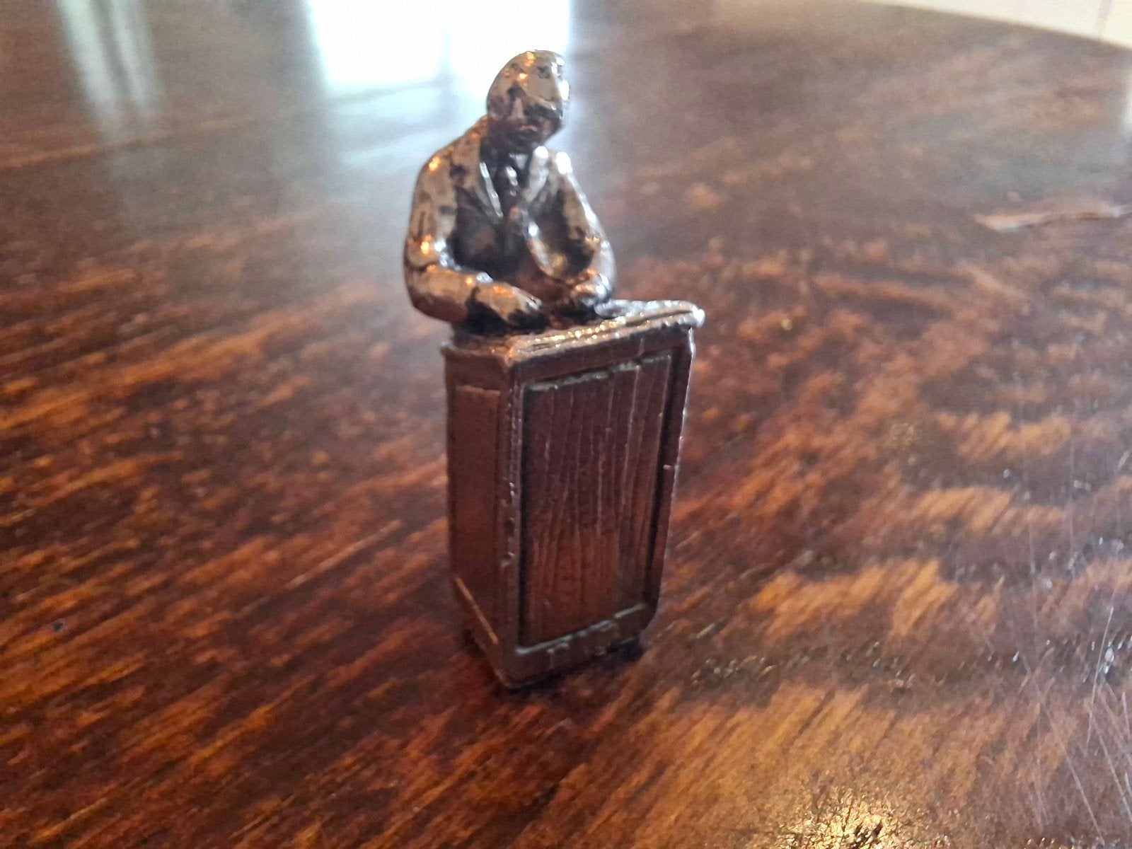 tinnenbeeldje van een beroep, Franklin mint, letterzetter?, Ophalen of Verzenden