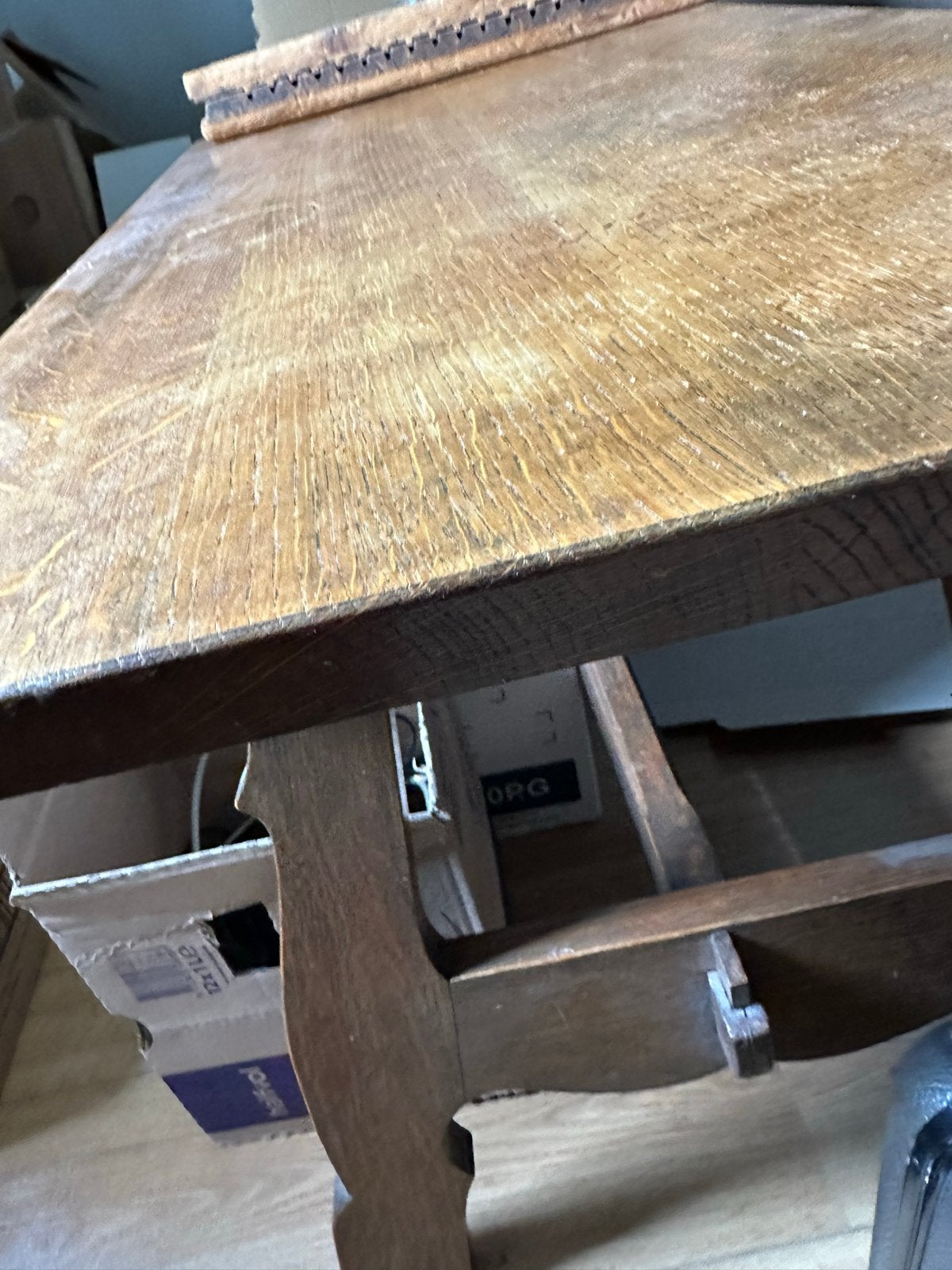 Eikenhouten kloostertafel - Lichtbruin, Ophalen