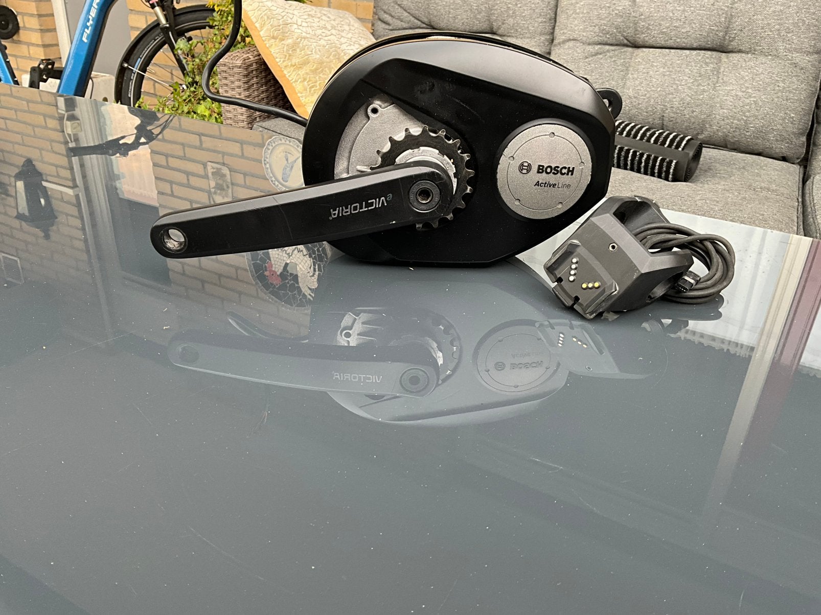 Bosch motor met display houder, Fietsen en Brommers, Gebruikt, Motor, Aluminium, Ophalen