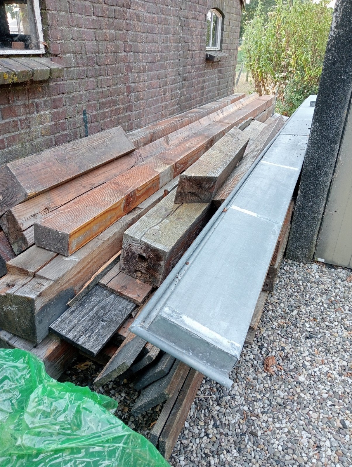 Douglas balken en planken, Ophalen, Gebruikt, Hout