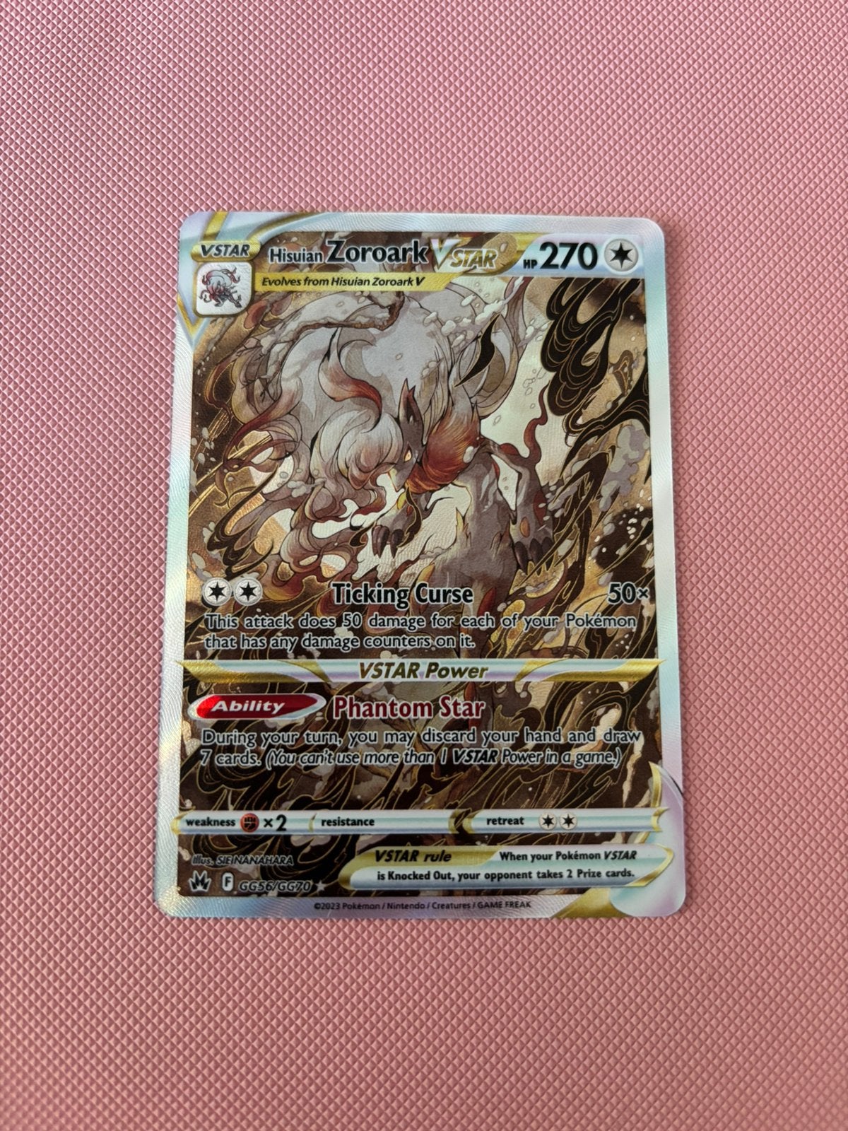 Pokemon Crown Zenith Zoroark GG56, Ophalen of Verzenden, Zo goed als nieuw