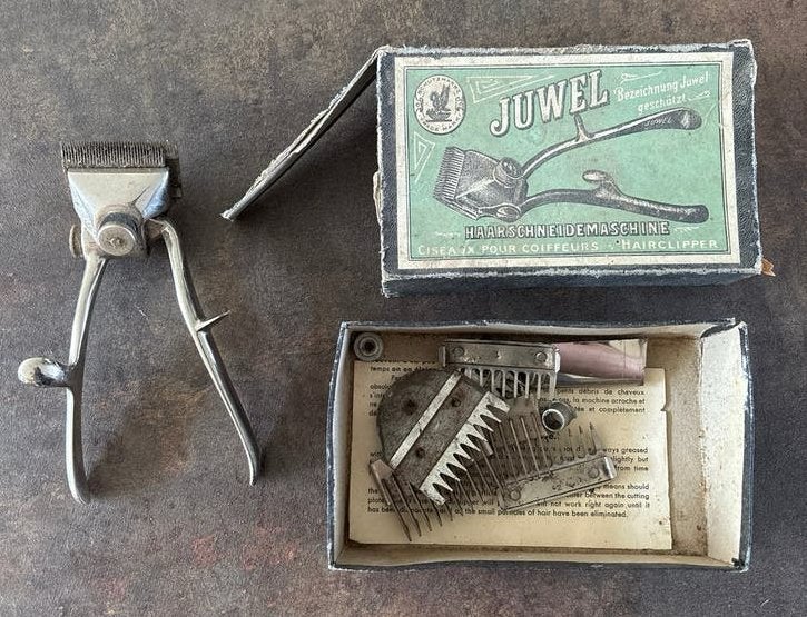 Vintage Handtondeuse "Juwel" in Originele Doos, Jaren 50/60, Antiek en Kunst, Ophalen of Verzenden