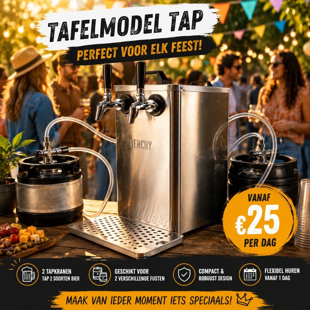Biertap huren (regio Eindhoven) | Vanaf €25 per dag, Verzenden, Nieuw, Verjaardag