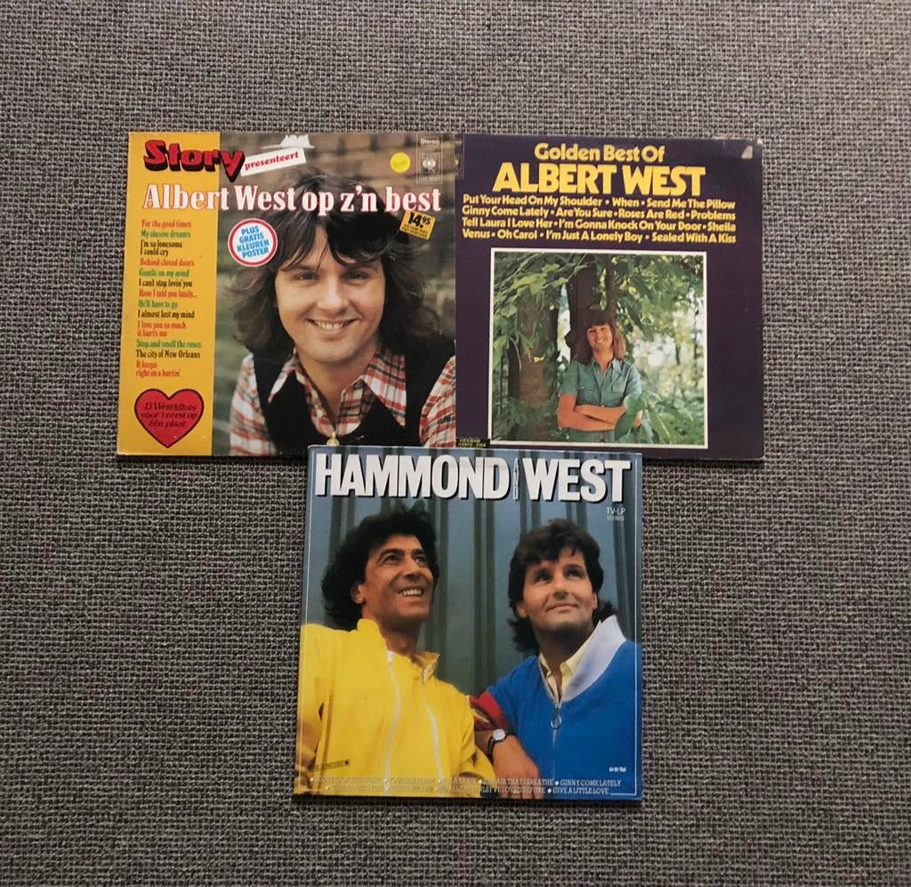 Albert West 3 lp’s, Cd's en Dvd's, Vinyl | Pop, Ophalen, Gebruikt, 12 inch