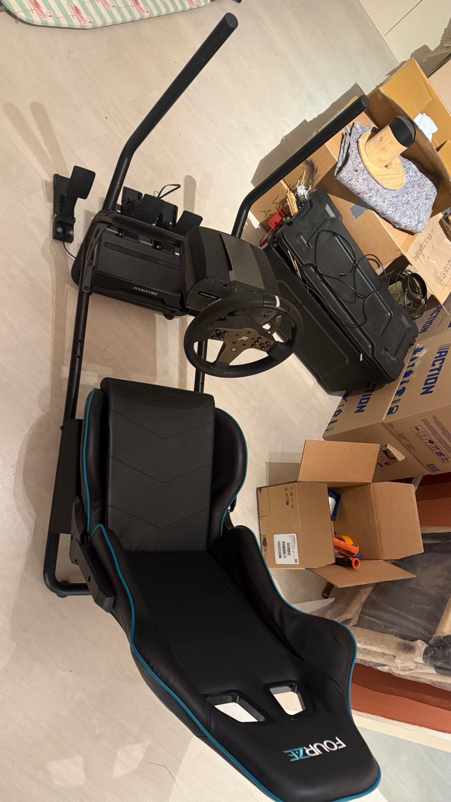 Gameseat Fourze inclusief Fanatec CSL Elite, Ophalen, Zo goed als nieuw, Stuurtje of Sportattribuut, Xbox Original