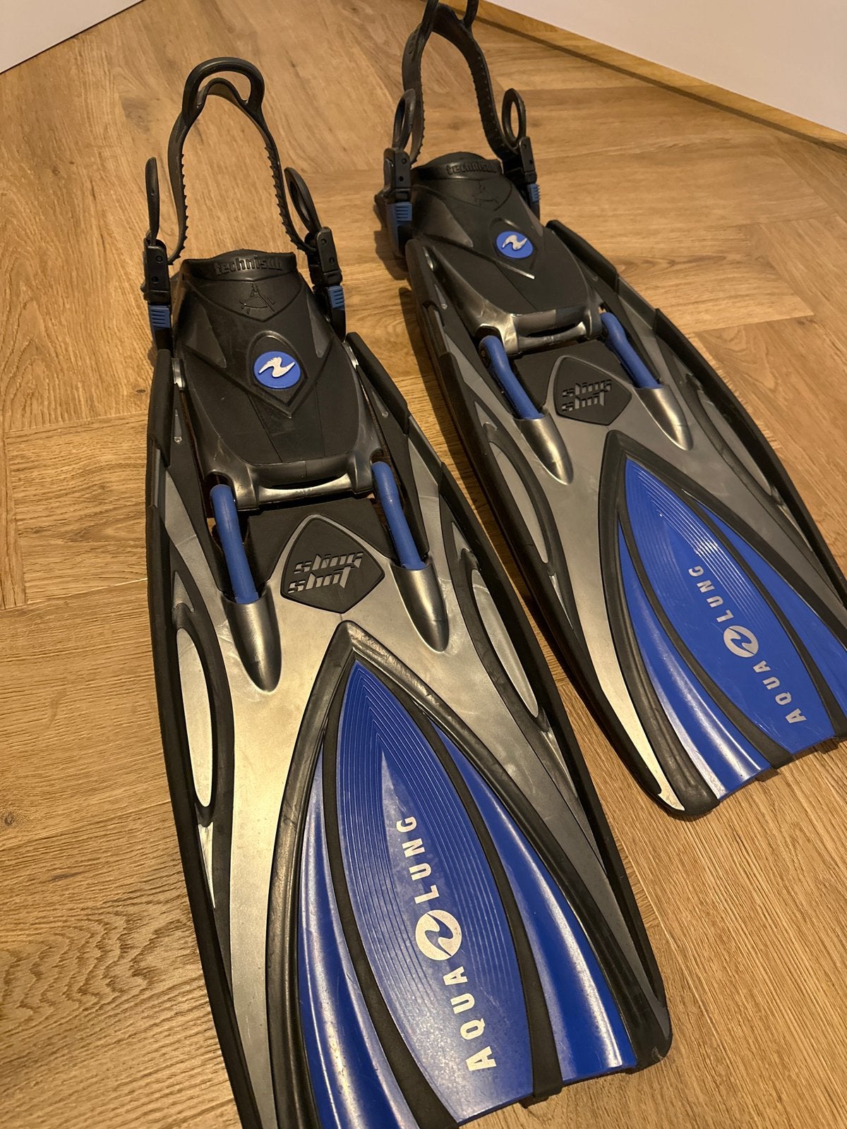 Aqua Lung technisub sling shot duikvliezen, Ophalen of Verzenden, Zo goed als nieuw, Zwem- of Duikvliezen
