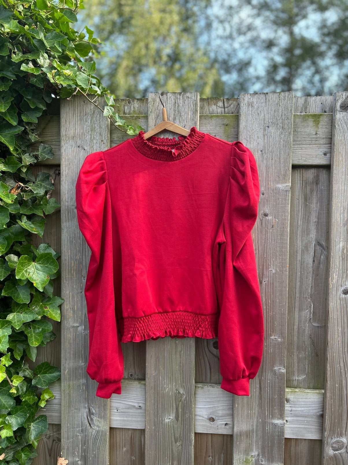 Aaiko Rode Top / Blouse – Maat M – Zo goed als nieuw ️, Ophalen of Verzenden, Zo goed als nieuw, Maat 38/40 (M), Rood