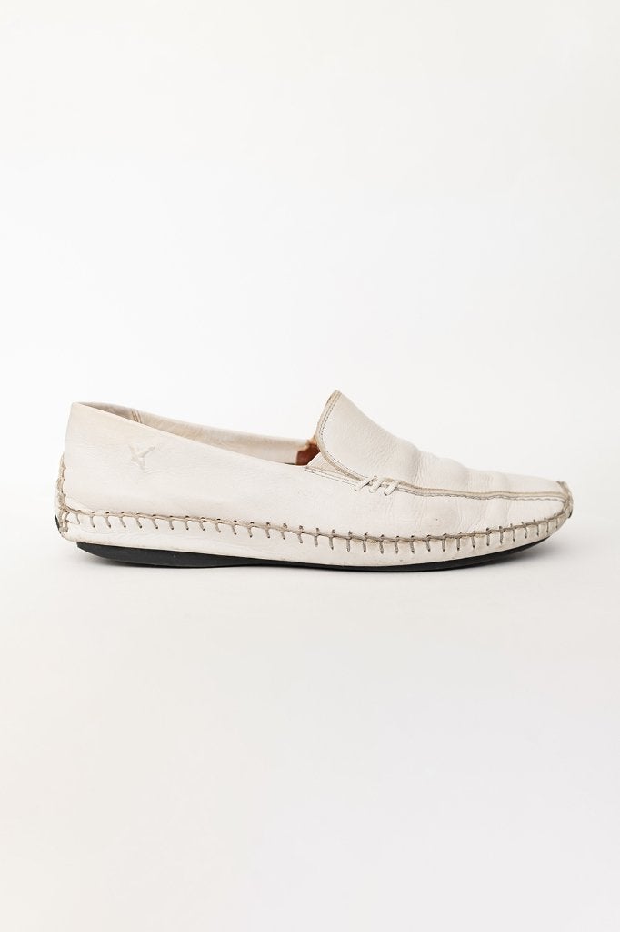 Witte Leren Pikolinos Moccasin Maat 37, Wit, Ophalen of Verzenden, Espadrilles of Moccasins, Gedragen